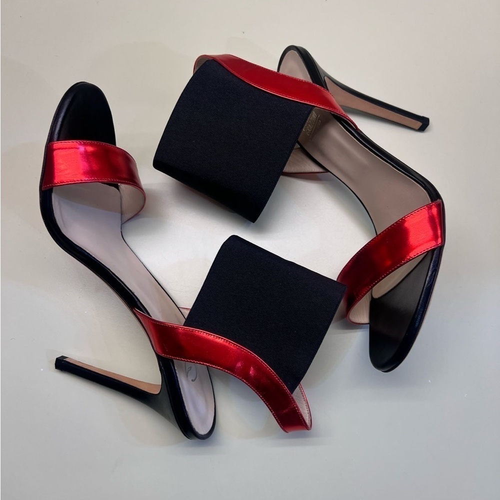 GIOVANNA GRAZZINI MADE IN ITALY LEATHER Chic Black Stiletto Heels